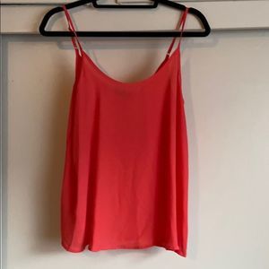 Coral dressy tank